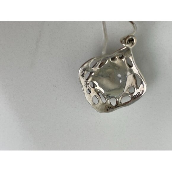 Hagit Gorali Sterling Silver Earrings Blue Lapis Lazuli Dangling Dangle Drop - Picture 4 of 4